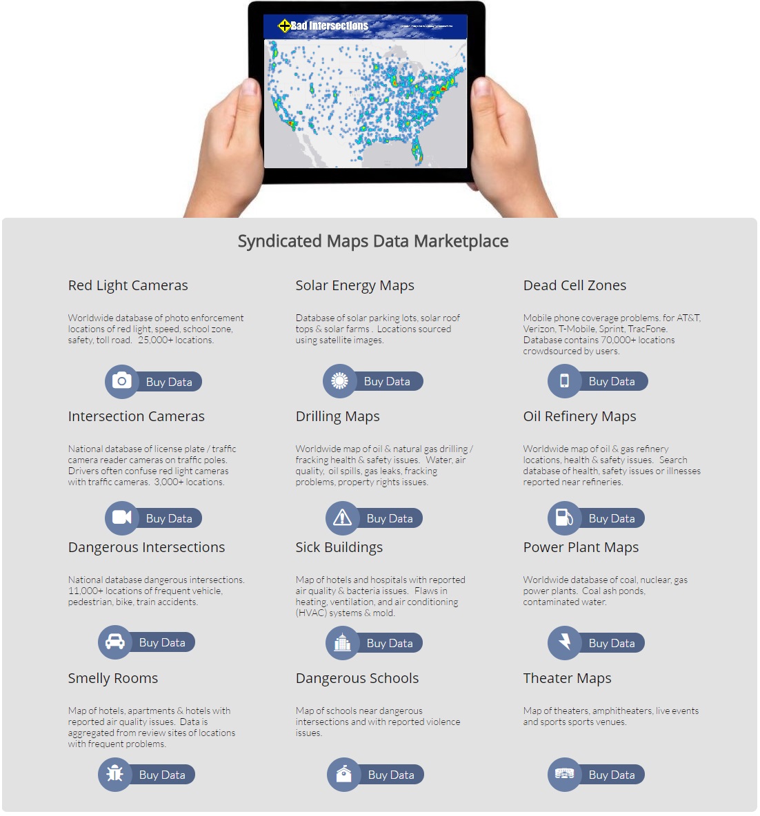 Syndicated Maps Data Marketplace
